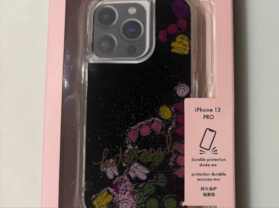 ☆正規品☆ケイトスペード iPhone13 Pro ケース ブラックマルチ