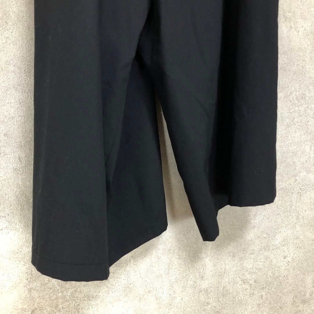 LIMI feu リミフゥ ベルテッド変形ワイドパンツ 黒 ブラック