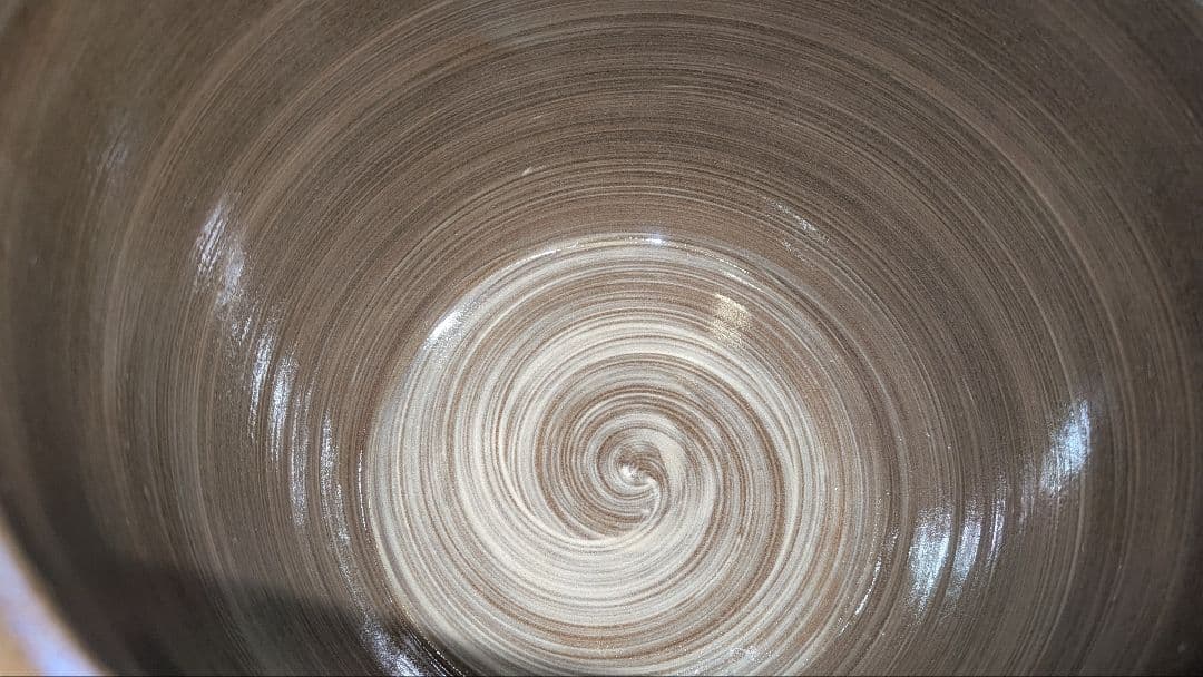 十三代『横石臥牛』刷毛目湖文水指　茶道具　現川焼　臥牛窯　共箱　長崎