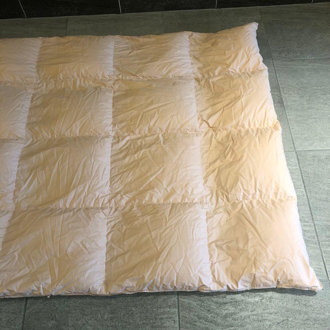 羽毛合い掛けふとん　日本製　綿100% フランス産ピレネーダウン　1.0 kg