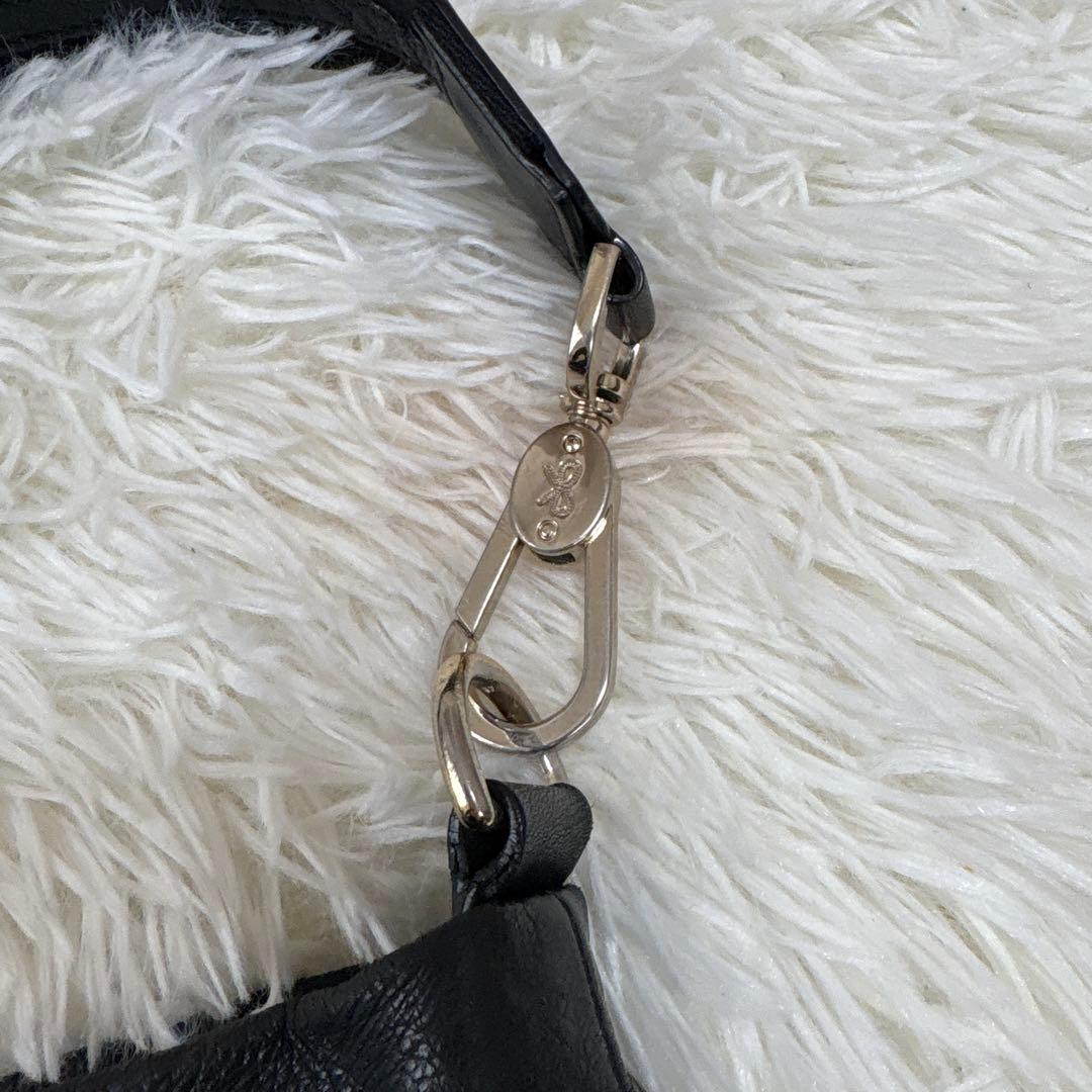 アニヤハインドマーチ ショルダーバッグ タッセル リボン　レザー