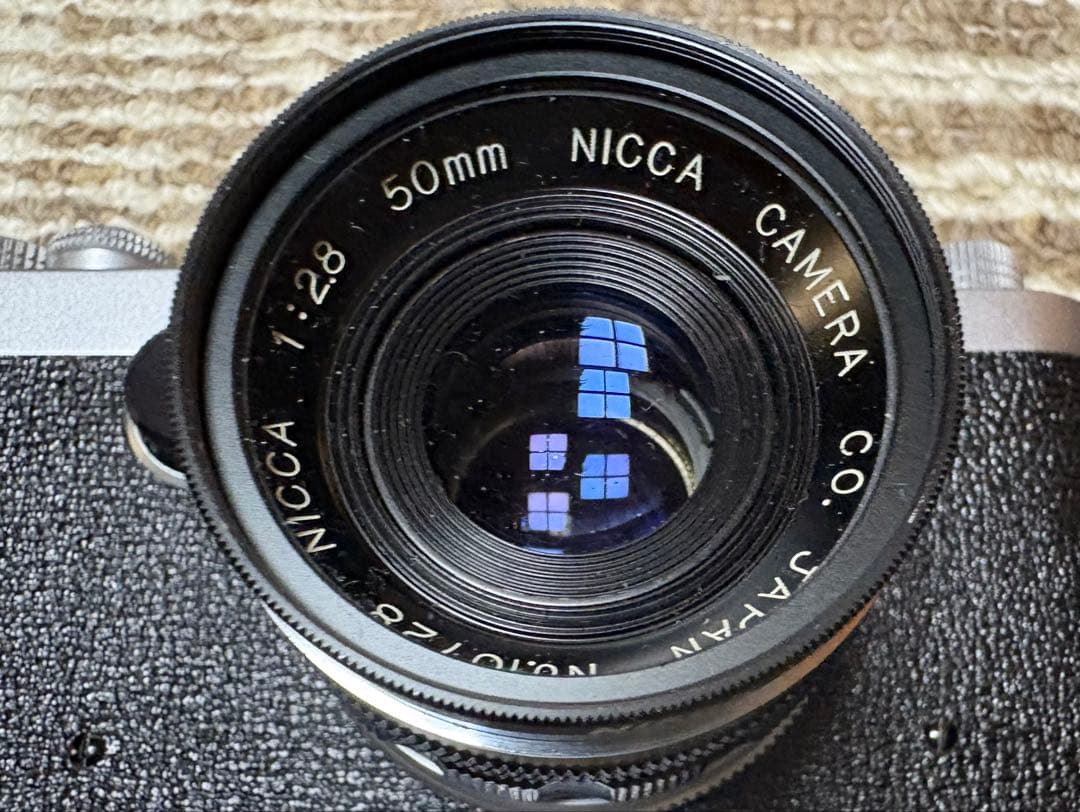 美品整備品 NICCA レンジファインダーカメラ 50mmf2.8レンズ付き