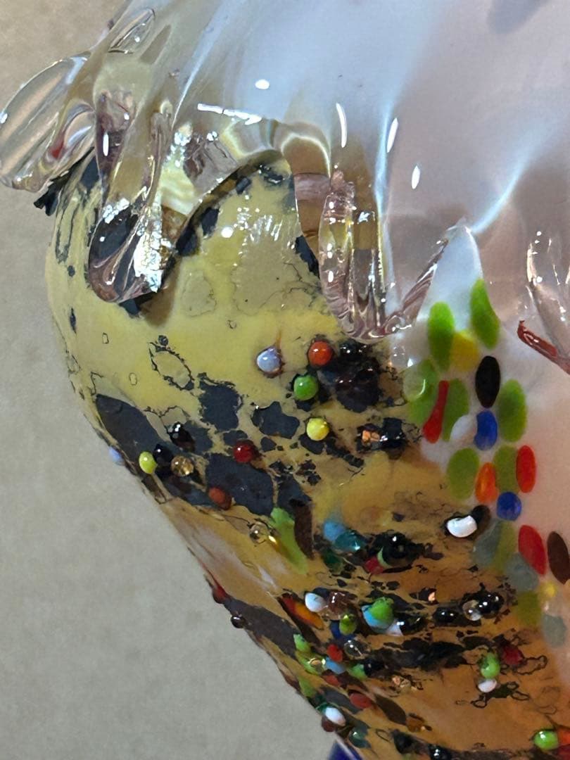 Murano Glass 鳥のオブジェ ヴェネチアンガラス ムラーノガラス 鶏