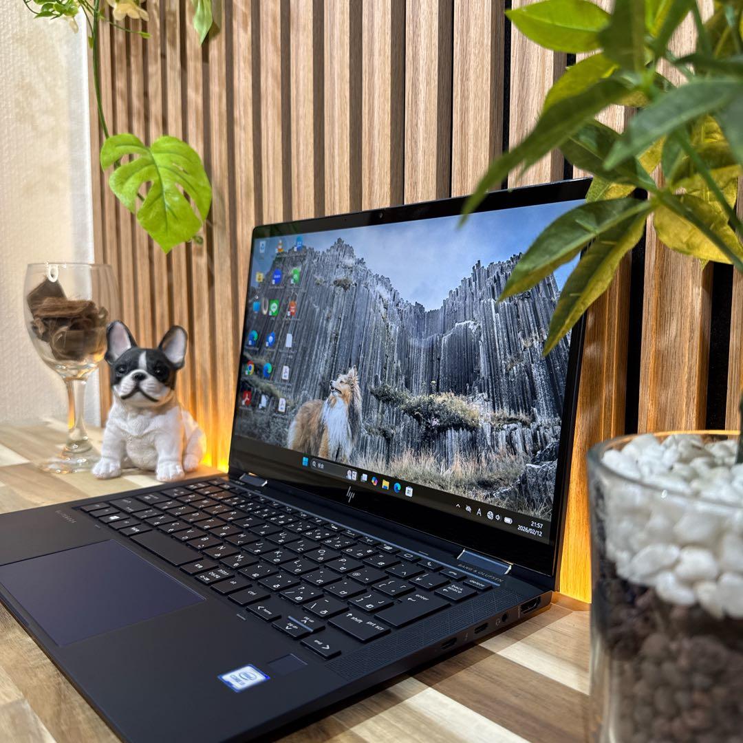 準美品2in1モデル‼️HP EliteBook☘ノートパソコン☘タッチペン付属