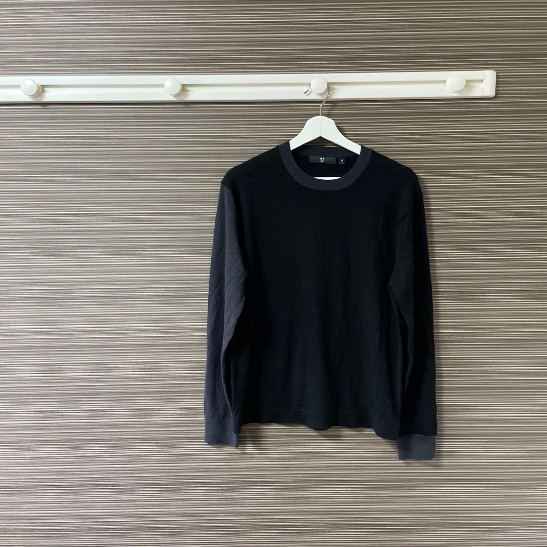 ジルサンダー　ユニクロ　+J セーター　カシミヤ　バイカラー