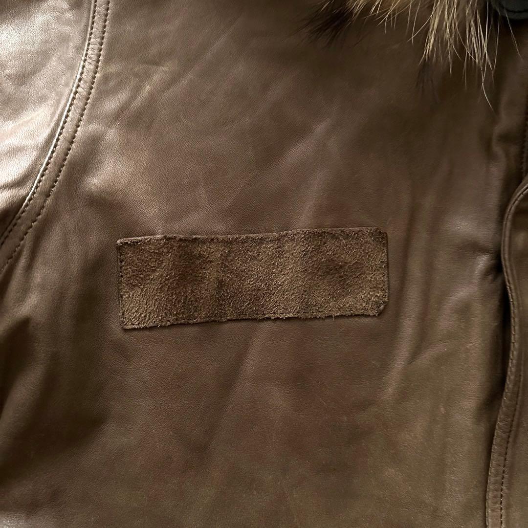 sisii ウォッシャブルレザー モッズコート サイズXXS ブラウン 日本製