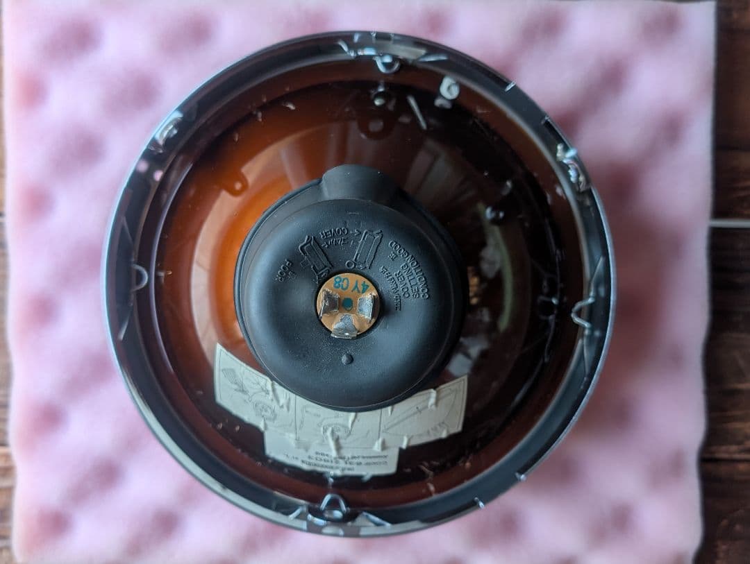 マーシャル 720 ヘッドライト イエローレンズ 金猫 リム付き キティカット