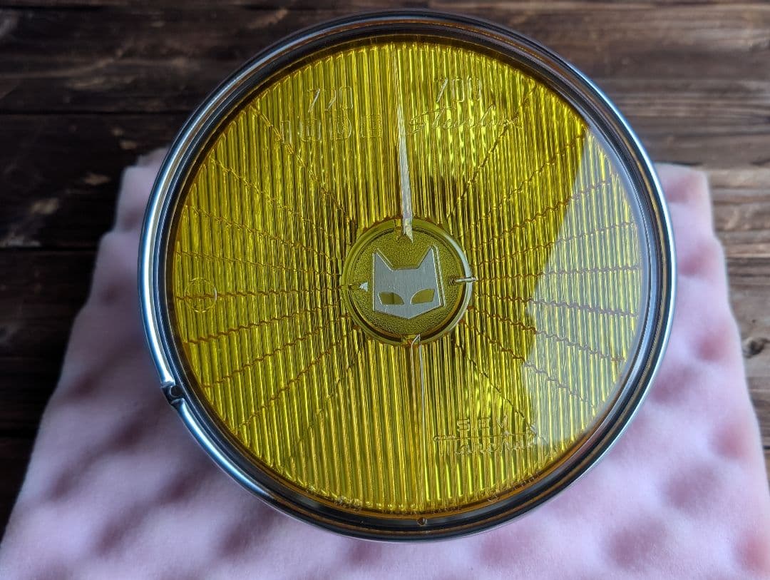 マーシャル 720 ヘッドライト イエローレンズ 金猫 リム付き キティカット