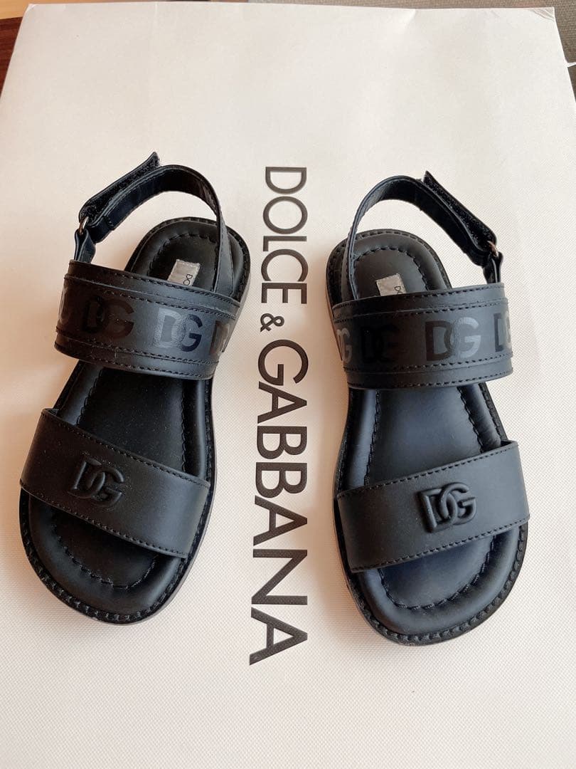 dolce&gabbana ドルガバ　サンダル　ブラック　黒 16 17 18