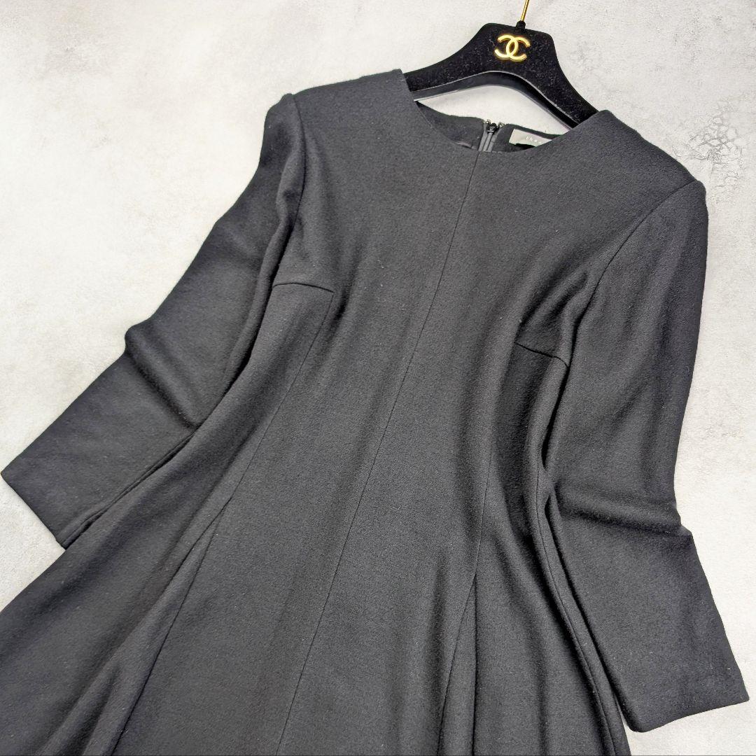 theory luxe セオリーリュクス ウール100% フレアワンピース