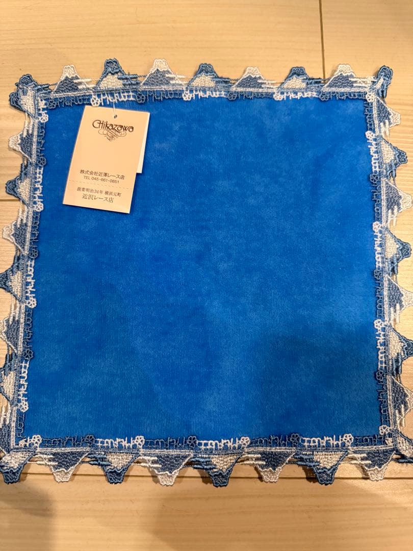 新品　近沢レース　和レース　ハンカチ　4枚　どすこい　富士山　茶道　おにぎり