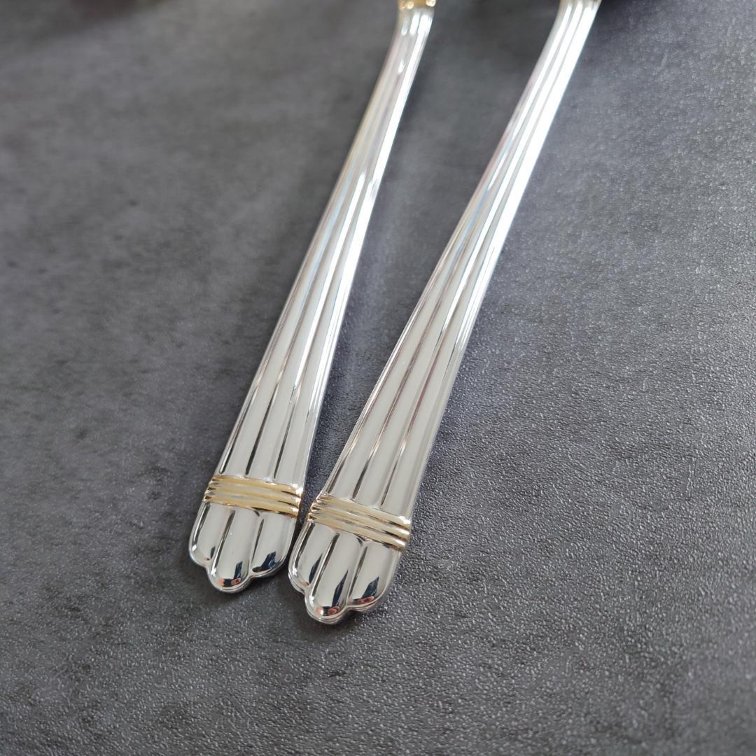 希少 美品 クリストフル アリアゴールドリング サービングセット 2点