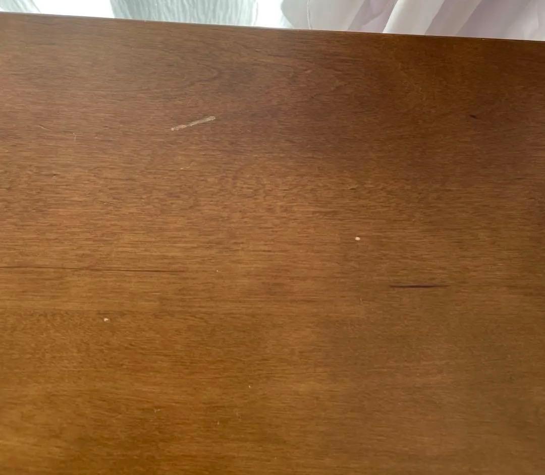 ☆送料込・たのメル便☆無印　ブラウン木製　ローテーブル　シンプル