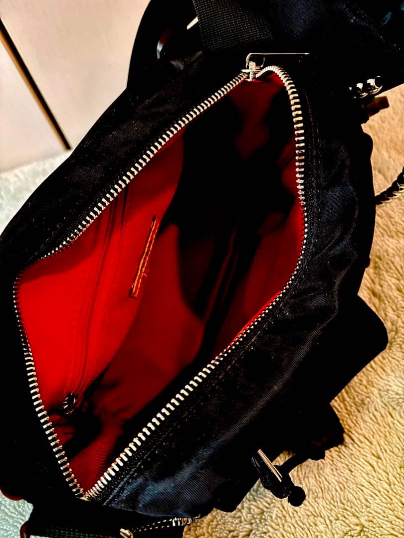 K312様限定　Ameri VINTAGEナイロン ブラック ショルダーバッグ