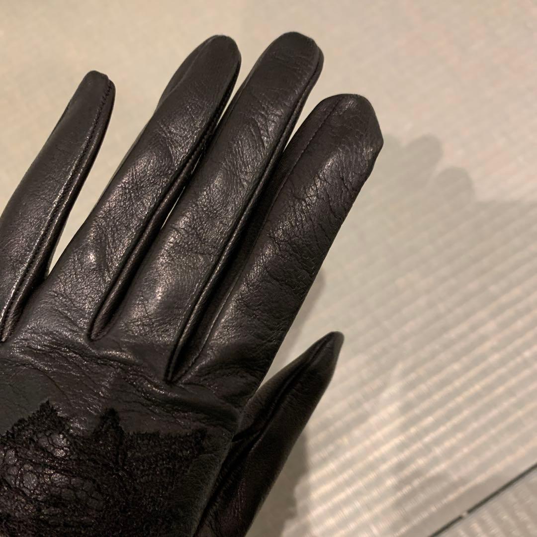 John Galliano ブラック手袋 サイズ7