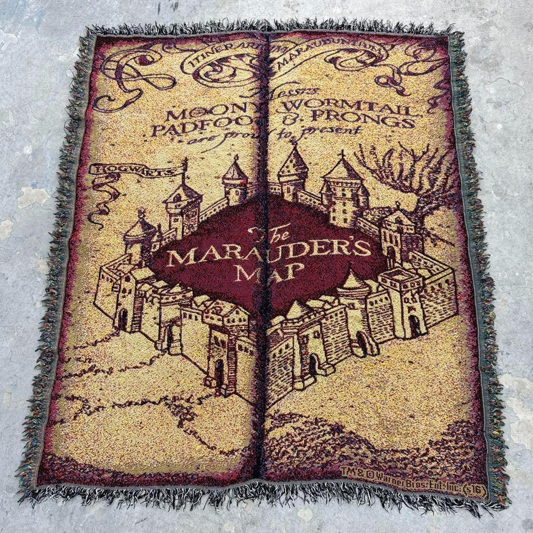 ハリーポッター　忍びの地図　ブランケット　マルチカバー　ラグ　140x117