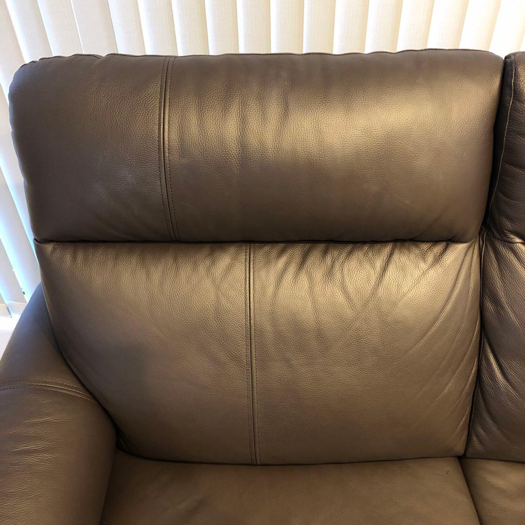 【直接引取可能】ヤマダ 電動リクライニングソファ 2人掛け ダークブラウン