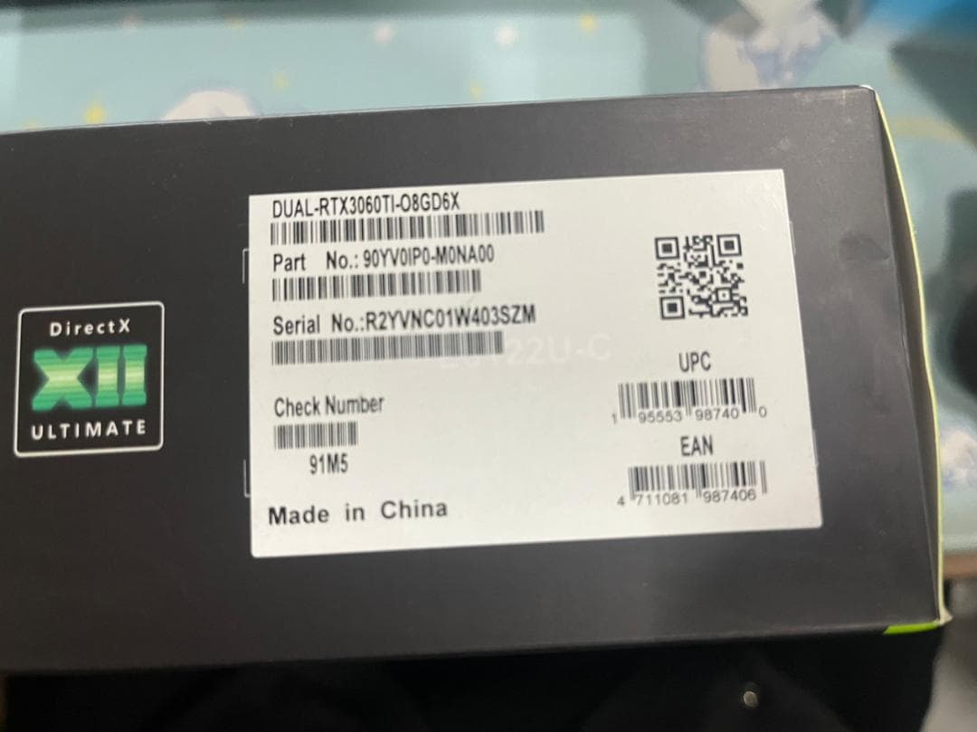 グラフィックボード・グラボ・ビデオカード ASUS NVIDIA GeForce RTX 3060 Ti 8GB