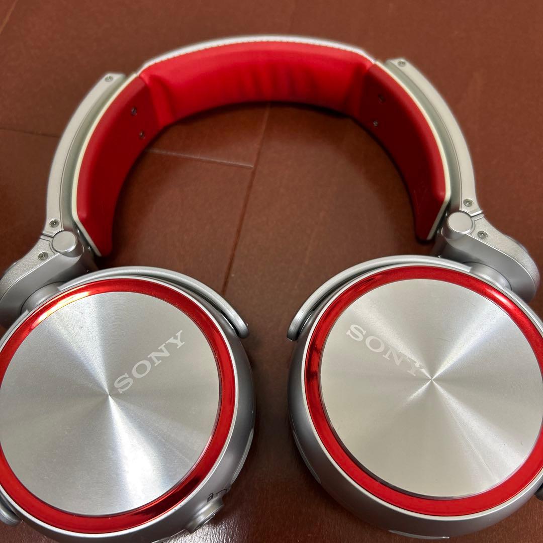 SONY MDR-XB920 ヘッドホン シルバー/レッド