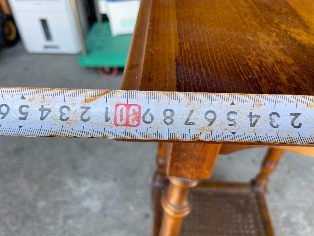 ★ 古家具 昭和 レトロ オールド カリモク コロニアル 花台 飾り台 電話台