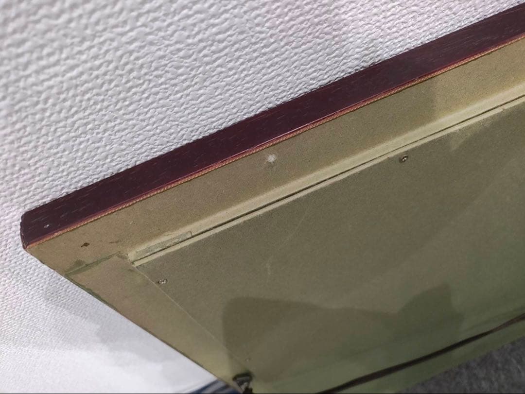 ペルシャ絨毯　手織り絵画絨毯　鑑定書付き　フレーム付き