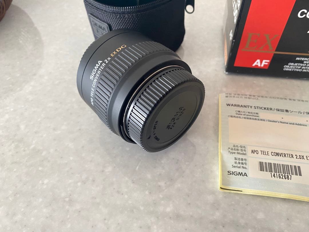 NIKKOR Fレンズ使用可　SIGMA1.4x2.0xEX DG 二個セット