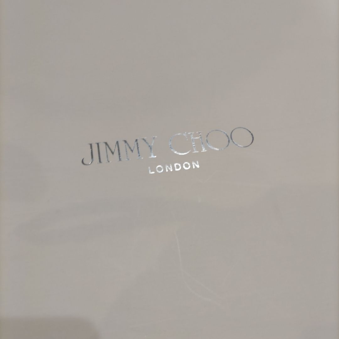 ジミーチュウ ブラックレザー ロングブーツ