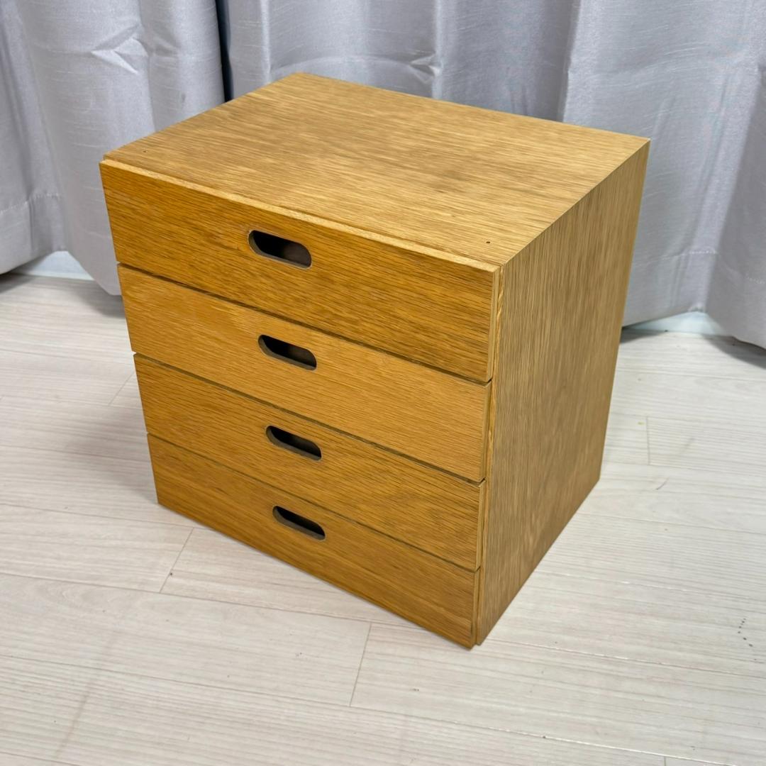 無印良品 スタッキングシェルフ オーク チェスト 2個セット　②