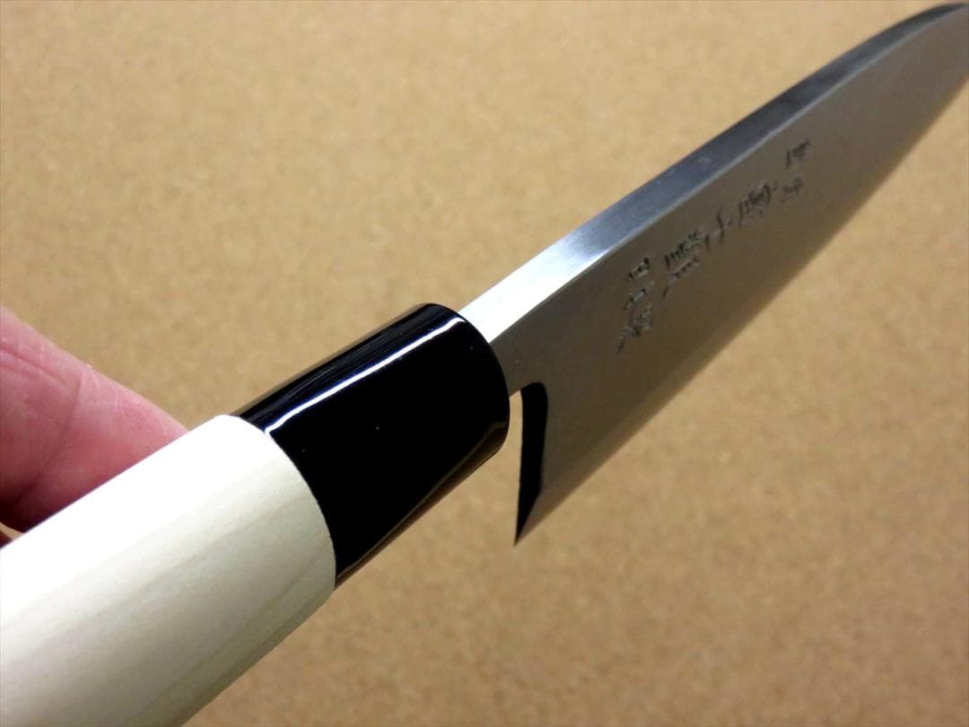 関の刃物 出刃包丁 165mm 片刃 右利き 魚 鳥 スッポン 肉解体 厚く重い