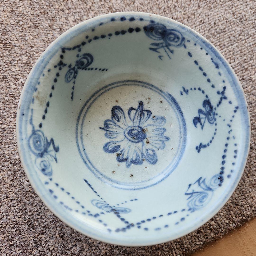 中国明朝中期頃の染付け碗