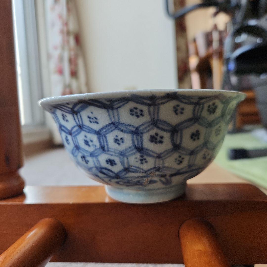 中国明朝中期頃の染付け碗