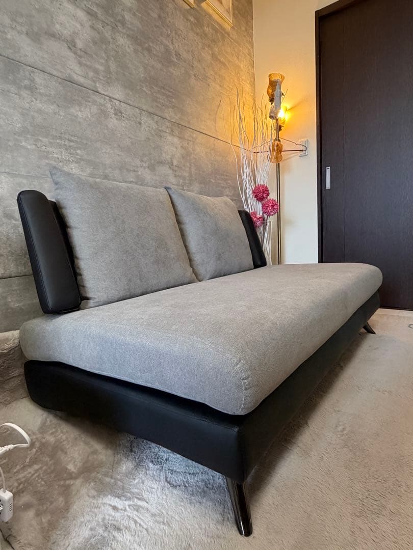 【大阪に受け取りに来れる方限定】美品ニトリソファ 2人掛け　※延長