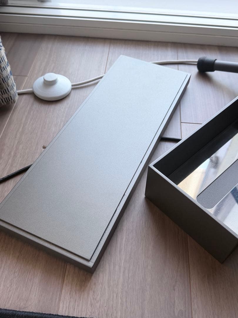 GIOCRAFT ティッシュケース + 長角トレー 銀溜