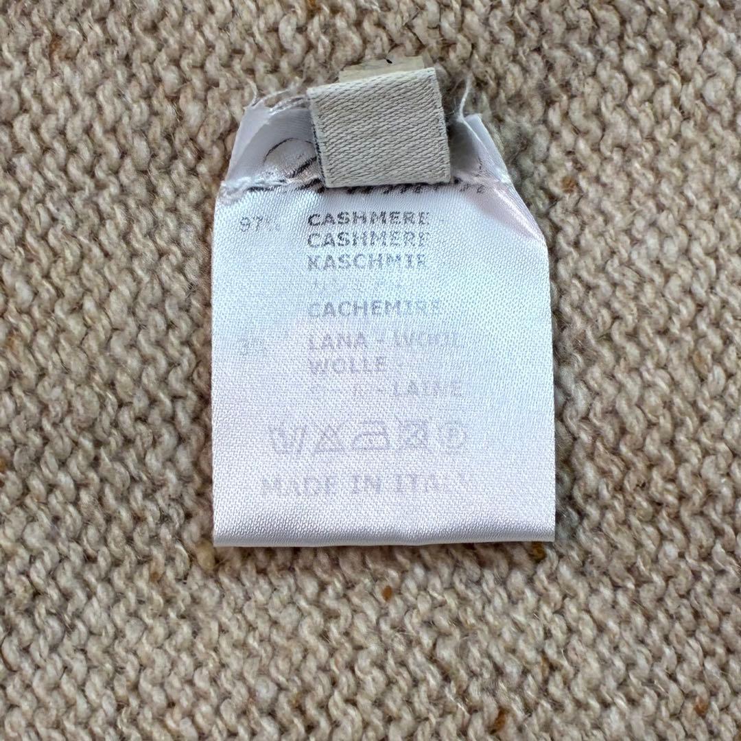 美品✨️ドルモア タートネックセーター ミドルゲージ ベージュイタリア製 48