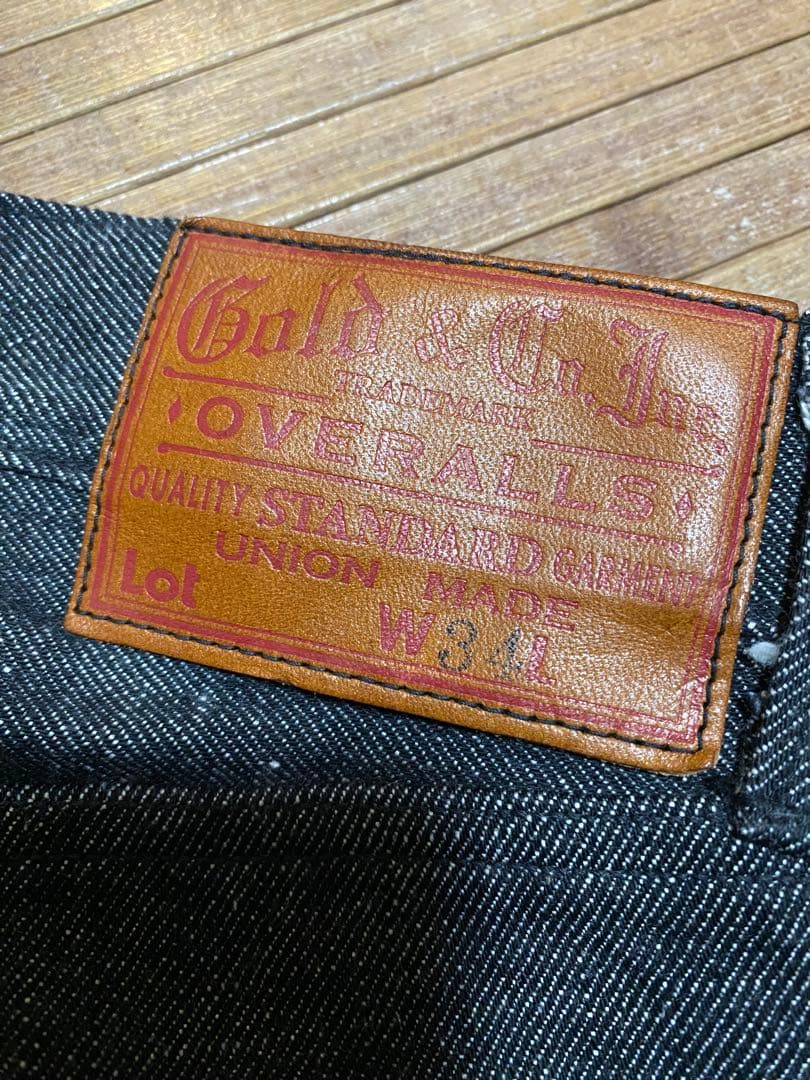 GOLD ゴールド 東洋エンタープライズ 14oz. ブラック ワイドデニム