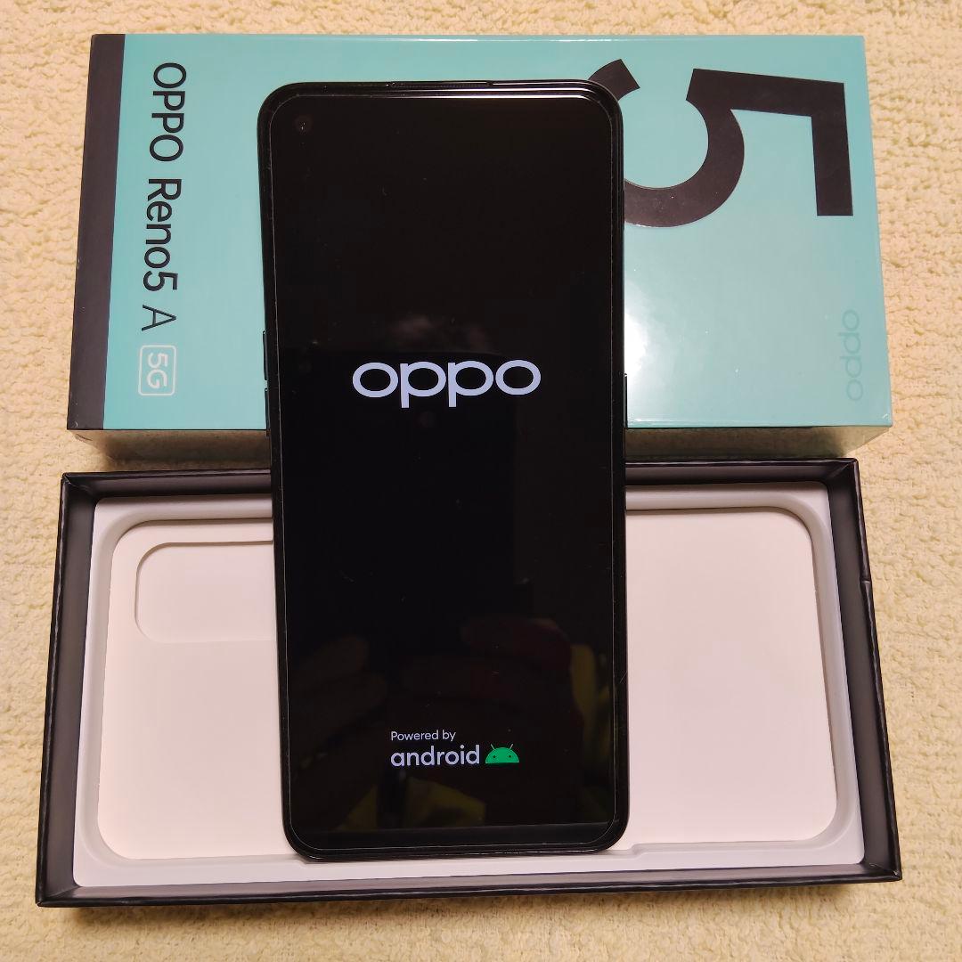 OPPO Reno 5 A 5G シルバーブラック 本体