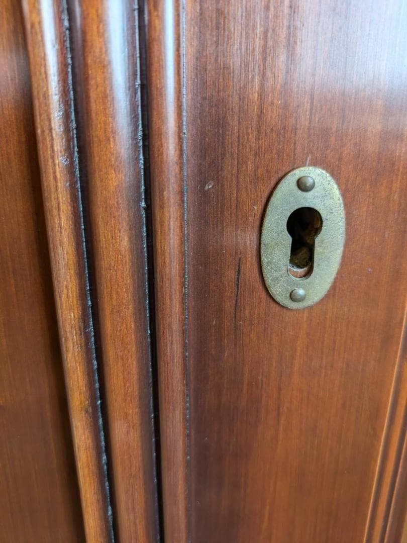 【高級】イギリス家具　アンティーク　食器棚　本棚　キャビネット