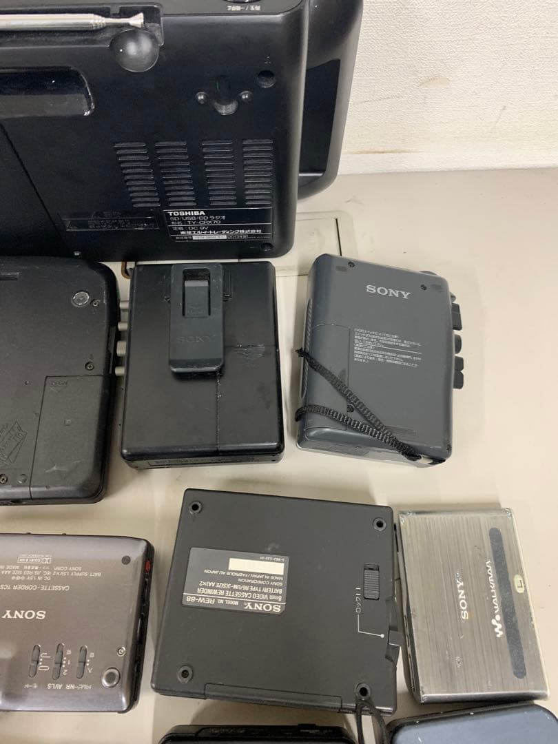 ポータブルプレーヤー まとめ売り.カセットプレーヤー.CDプレーヤーsony