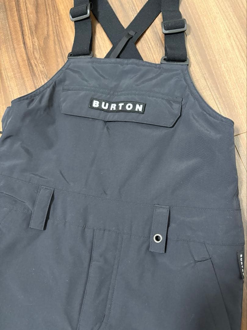 M*様 美品　バートン　キッズ用スノーボードビブパンツボトム　黒