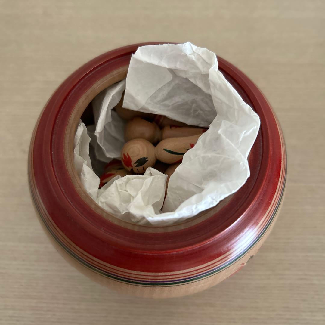 大沼秀顕工人 こけし【蓋付きえじこ】