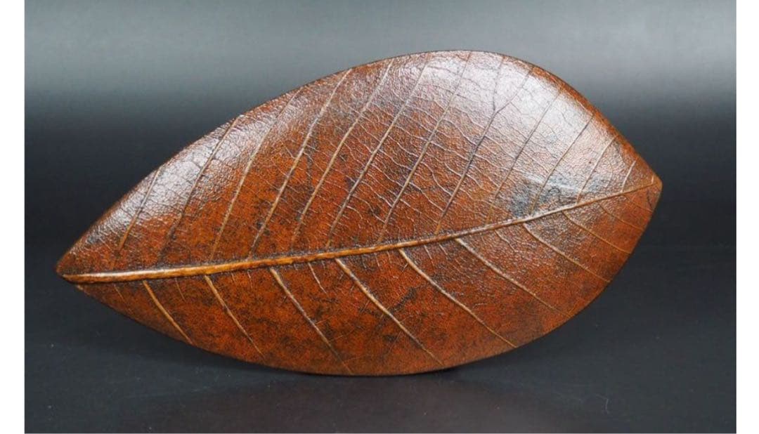 送料無料　漆細工　 菓子皿/葉皿5枚　珍品茶道具　検/花梨清民国屈輪彫堆黒剔犀書