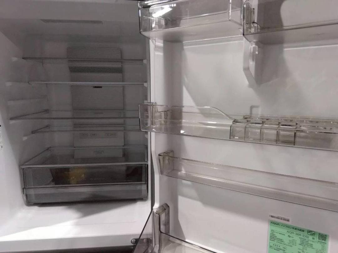 【完動品】AQUA アクア ノンフロン冷凍冷蔵庫 AQR-36R(DS)