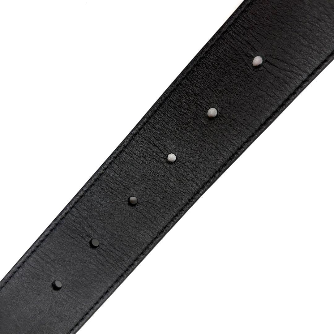 【極美品】GUCCI ベルト　GGマーモント　ビーズ　ダブルG　パール　装飾