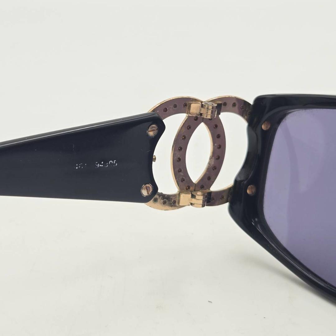 CHANEL シャネル サングラス ココマーク ラインストーン付 ケース・箱付き