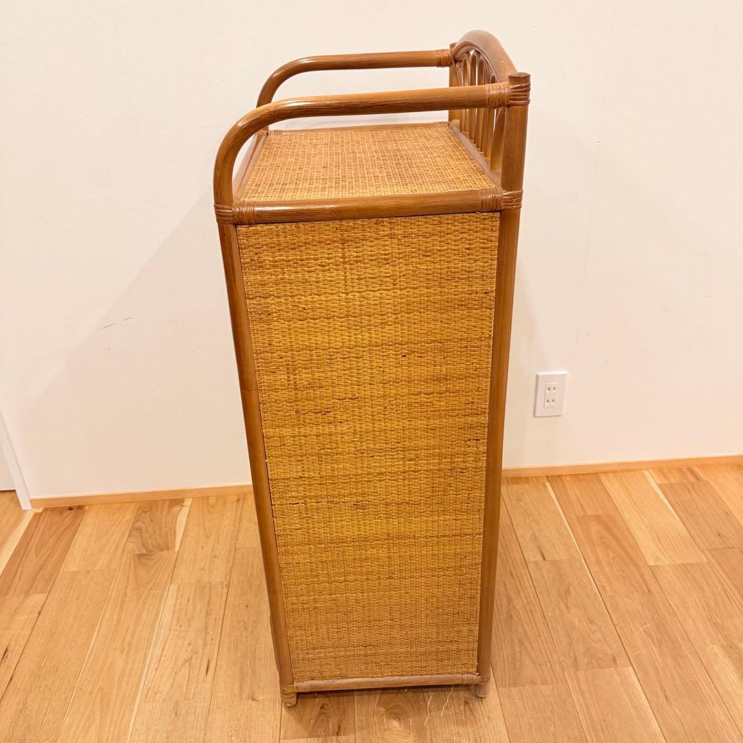 藤ラタン チェスト 6段 引き出し カゴ収納家具 箪笥 整理棚 タンス