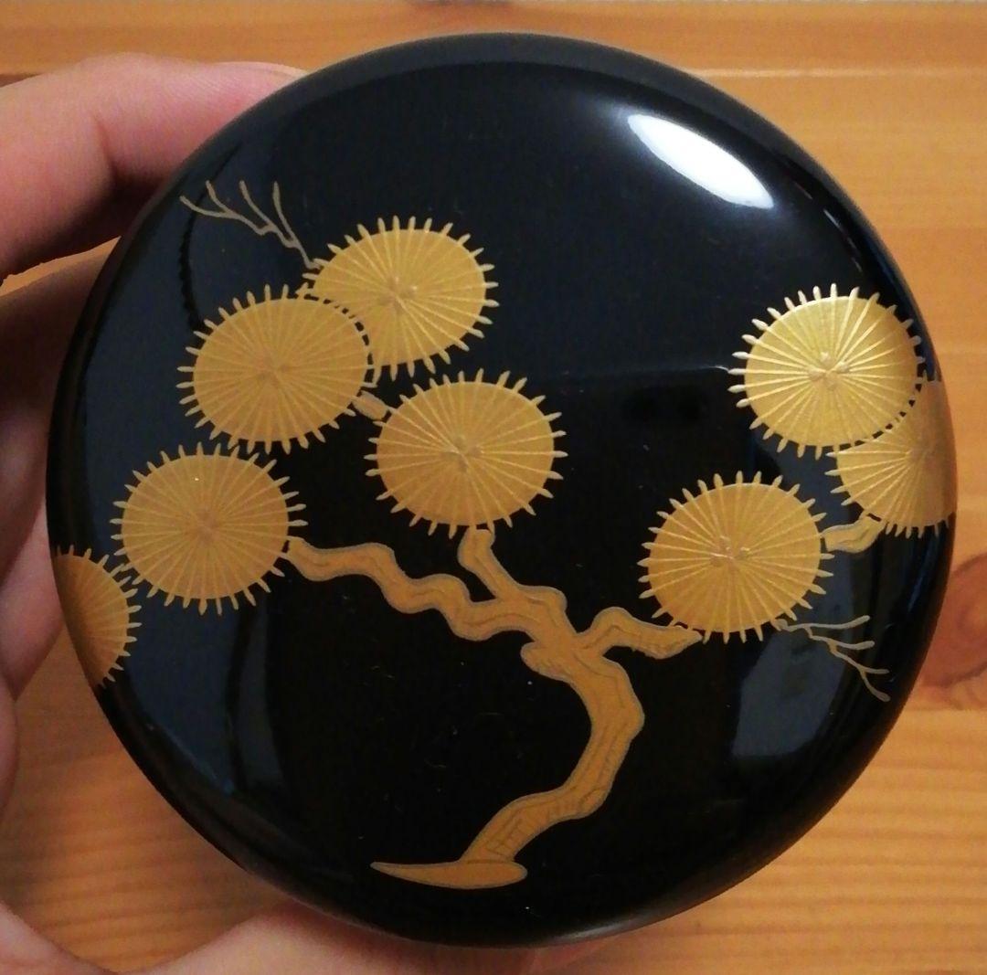 宗廣作　唐松　蒔絵　棗　共箱　茶道具