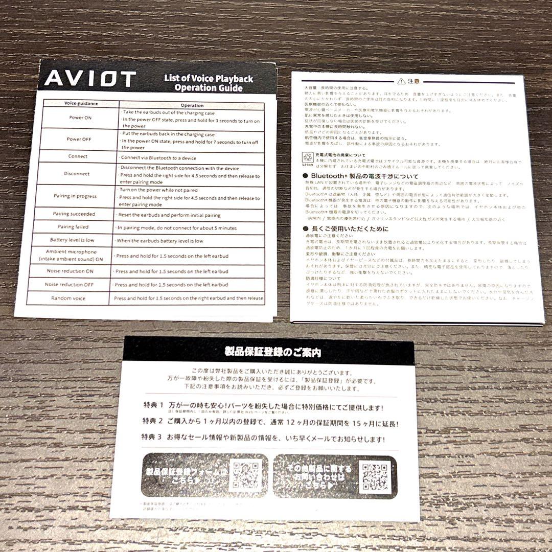 AVIOT トゥルーワイヤレスイヤホン TE-Q3ローレン・イロアス