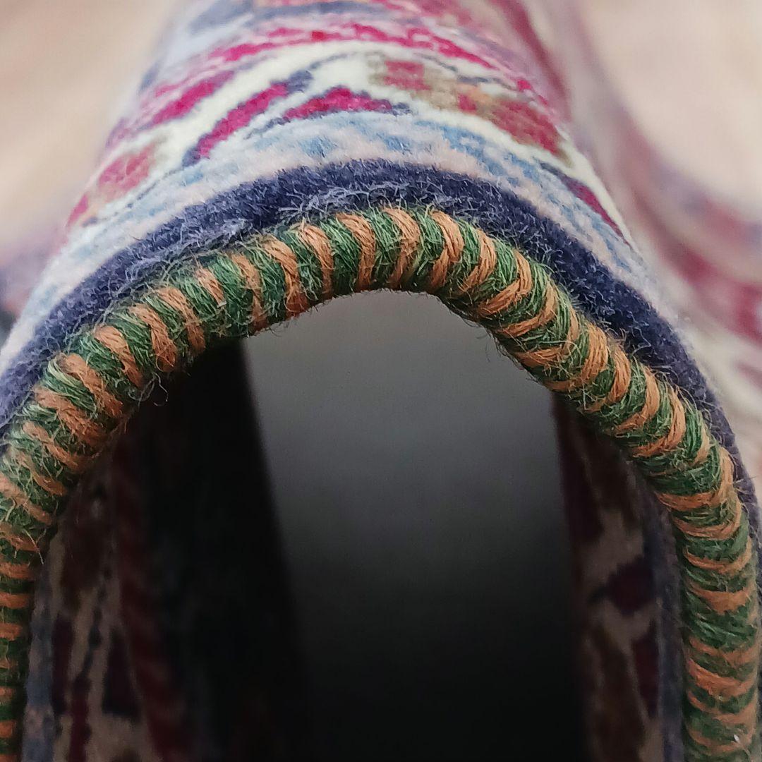 Y2762-1 ペルシャ絨毯 ウール 手織り 122×81㎝ ラグ マット