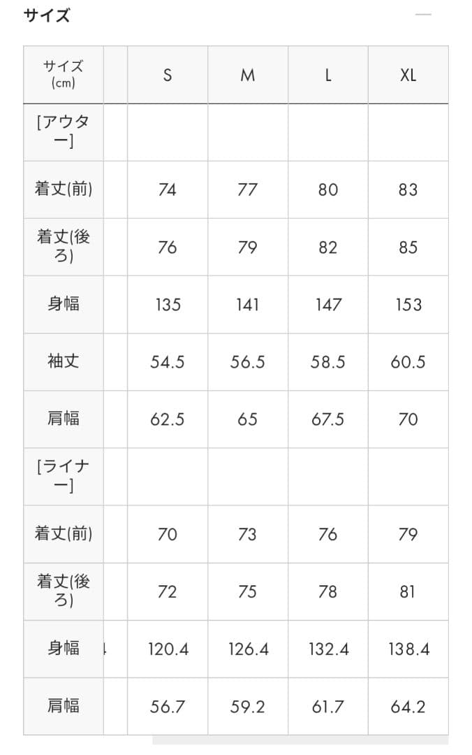 グラニフ　ショートモッズコート　ビューティフルシャドー　Lサイズ　3WAY