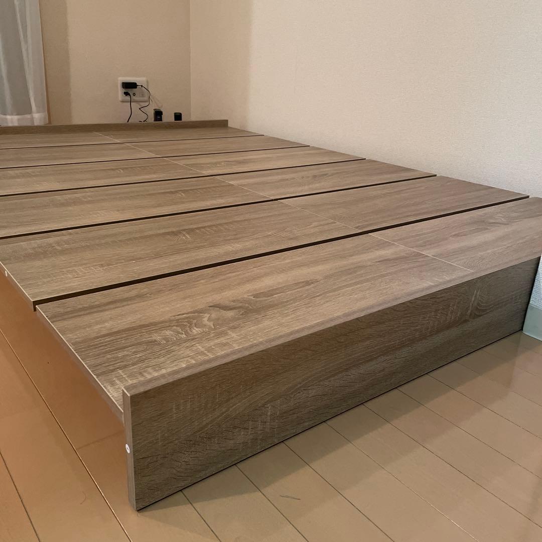 ステージベッド　すのこベッドフレーム（SD セミダブル）